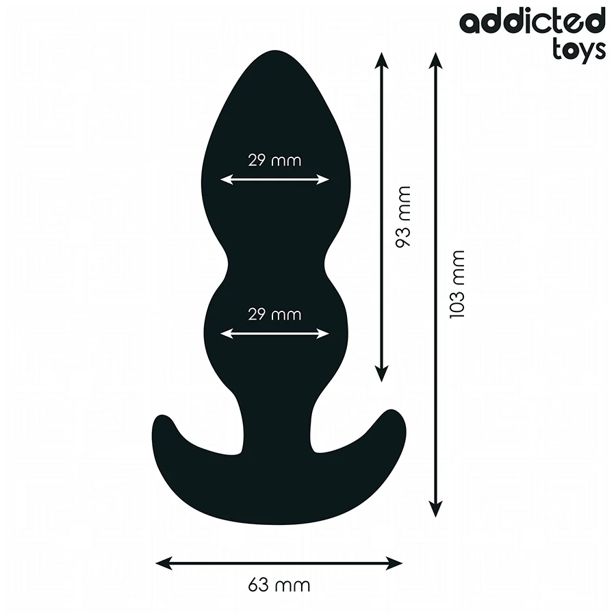 Πρωκτική σφήνα ADDICTED TOYS - ANAL PLUG SILICONE SIZE S 10.3 CM