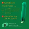 Δονητής σημείου G Oh My Gem By Blush® | Enchanting: 5.5 Inch Warming G Spot Stimulation Vibrator in Emerald with Powerful RumboTech™ Technology