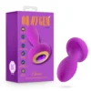 Πρωκτική σφήνα με δόνηση Oh My Gem By Blush® | Charm 4.5 Inch Vibrating Anal Plug Massager With Stayput™ Design & Amethyst Gem Base – In Purple