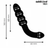 ADDICTED TOYS - DOUBLE ANAL MASSAGER SILICONE 16.5 CM