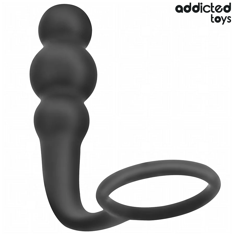 Πρωκτική σφήνα με δακτύλιο ADDICTED TOYS - ANAL PLUG WITH RING SILICONE MODEL 1