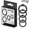 ADDICTED TOYS 4 PRESSURE RINGS SET SILICONE