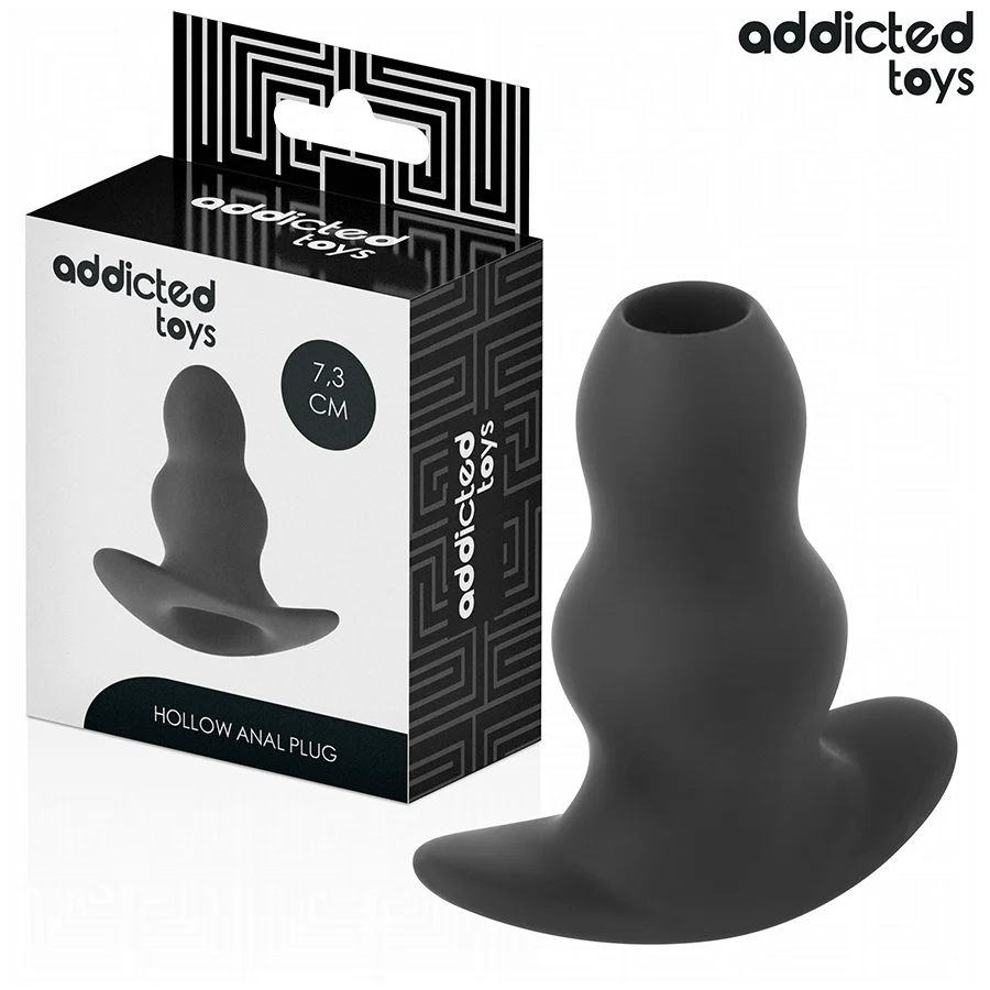 Κούφια πρωκτική σφήνα ADDICTED TOYS - HOLLOW ANAL PLUG SILICONE SIZE S 7.3 CM