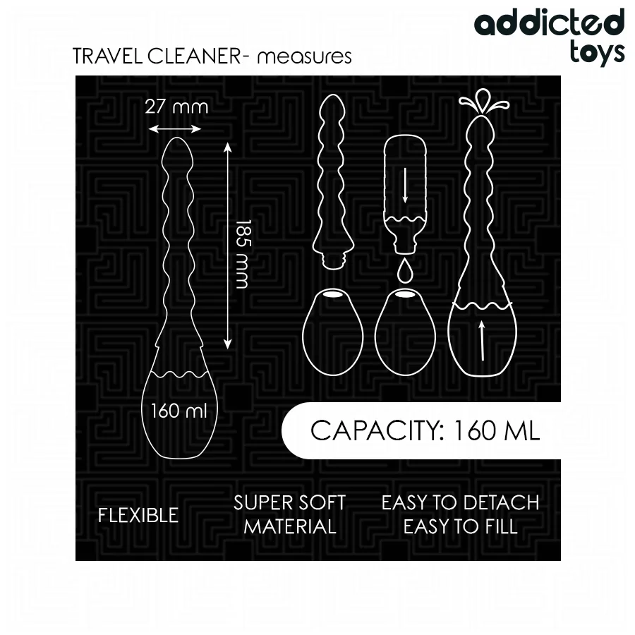 Πρωκτικό ντους σιλικόνης ADDICTED TOYS - TRAVEL CLEANER SILICONE MODEL 2