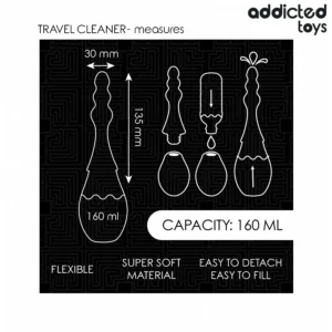 Πρωκτικό ντους σιλικόνης ADDICTED TOYS - TRAVEL CLEANER SILICONE MODEL 4