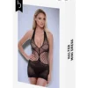 Μίνι φόρεμα Halter Mini Dress Black BACI LINGERIE