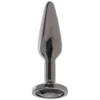 Πρωκτική σφήνα με κόσμημα NS NOVELTIES Rear Assets Medium Tapered Butt Plug in Gunmetal