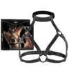 Ζώνη στήθους από vegan δέρμα FETISH SUBMISSIVE BONDAGE - ADJUSTABLE CHEST HARNESS