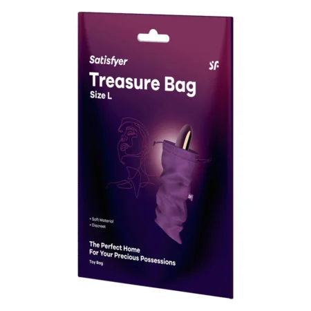 Θήκη αποθήκευσης sex toys Treasure Bag L Purple - Satisfyer