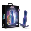 Πρωκτική σφήνα με δόνηση Anal Adventures Matrix By Blush® | Odyssey - Vibrating Prostate Stimulator With AnchorTech™ Base - Space Age Blue