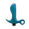 Πρωκτική σφήνα με δόνηση Anal Adventures Matrix By Blush® | Teleportation Plug: Curved For Prostate Massaging With Finger Loop in Lunar Blue | With Stayput™ Technology & AnchorTech™ Base