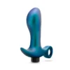 Πρωκτική σφήνα με δόνηση Anal Adventures Matrix By Blush® | Teleportation Plug: Curved For Prostate Massaging With Finger Loop in Lunar Blue | With Stayput™ Technology & AnchorTech™ Base