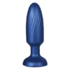 NMC G-STUCK 3.5INCH ANAL PLUG SILICONE METAL BLUE