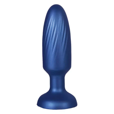 NMC G-STUCK 3.5INCH ANAL PLUG SILICONE METAL BLUE