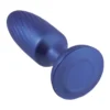 NMC G-STUCK 3.5INCH ANAL PLUG SILICONE METAL BLUE