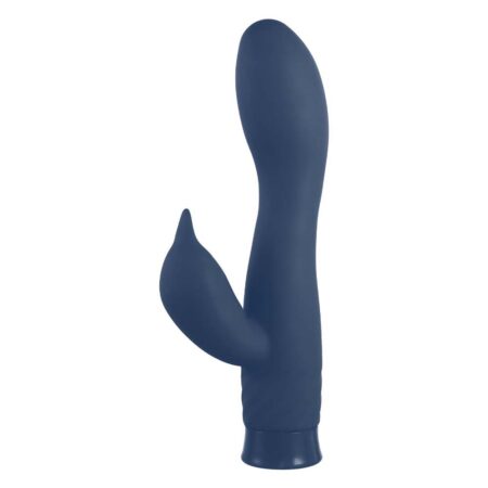 Διπλός δονητής 6.5 Inch Rechargeable Silicone 10 Functions Speed Vibrator Blue - NMC