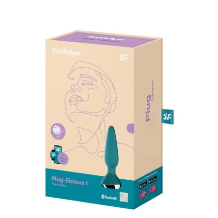 Πρωκτικός Δονητής SATISFYER PLUG-ILICIOUS 1 PLUG VIBRATOR - PETROL