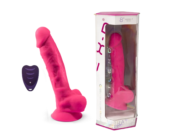 Ρεαλιστικός δονητής Model 1 8" Pink Vibration+ LRS - SILEXD