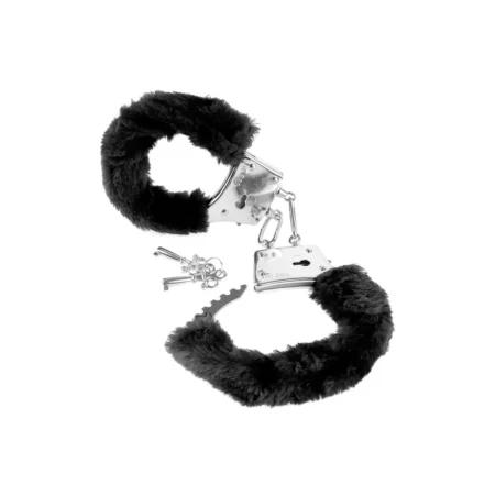 Χειροπέδες με γουνάκι Beginner's Furry Cuffs Black FETISH FANTASY SERIES PIPEDREAM