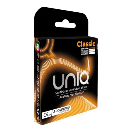 Προφυλακτικά χωρίς latex UNIQ - CLASSIC LATEX FREE CONDOMS 3 UNITS