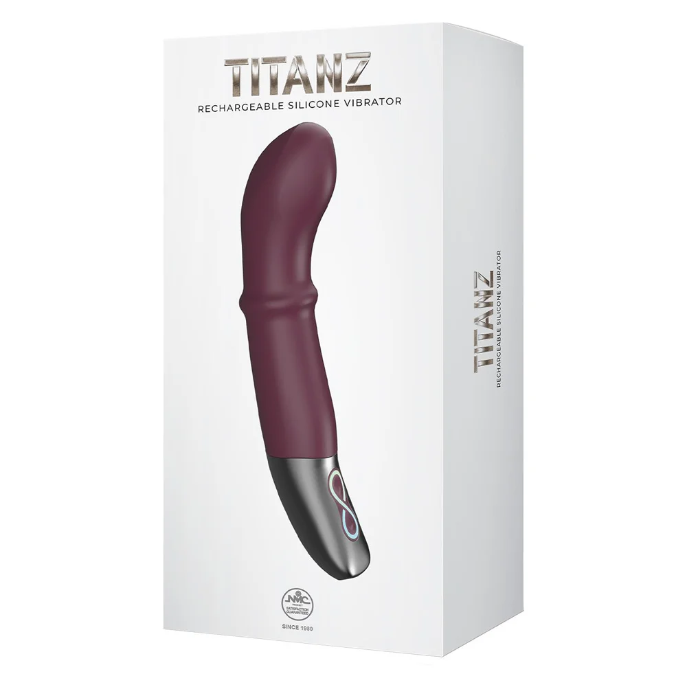 Κλασικός δονητής NMC 7 Inch Silicone Rechargeable Vibrator Rubine Red