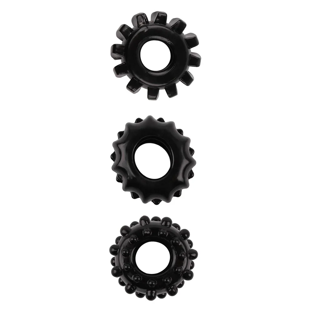 Σετ δακτυλίων πέους Set Of 3 Cockrings Black - DREAMTOYS - ALL TIME FAVORITES