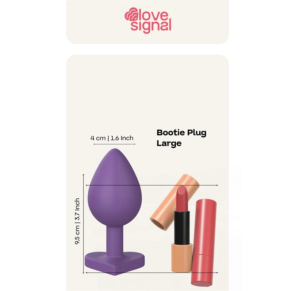 Πρωκτική σφήνα σε μεγάλο μέγεθος Heart Plug Large - DREAMTOYS - LOVE SIGNAL