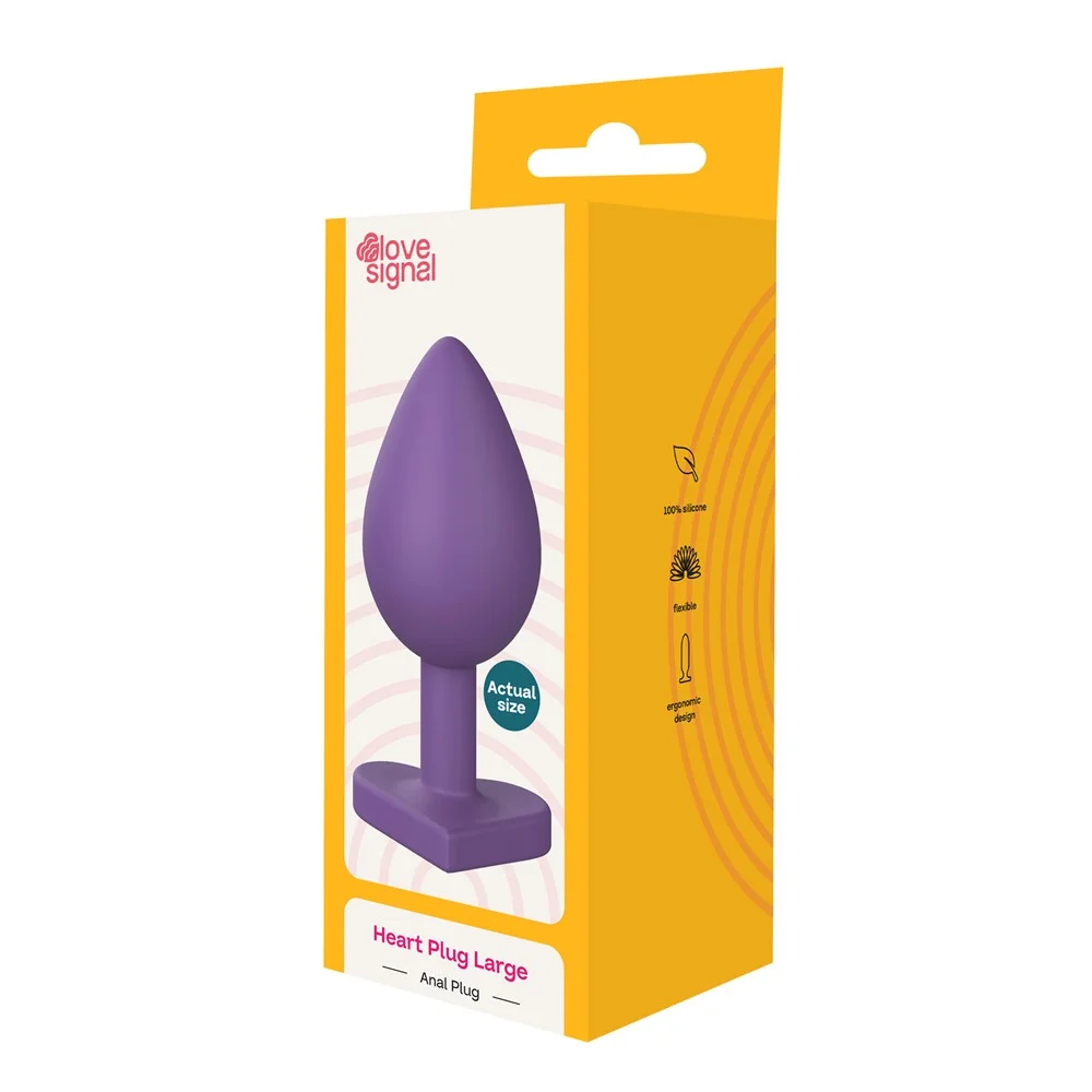 Πρωκτική σφήνα σε μεγάλο μέγεθος Heart Plug Large - DREAMTOYS - LOVE SIGNAL