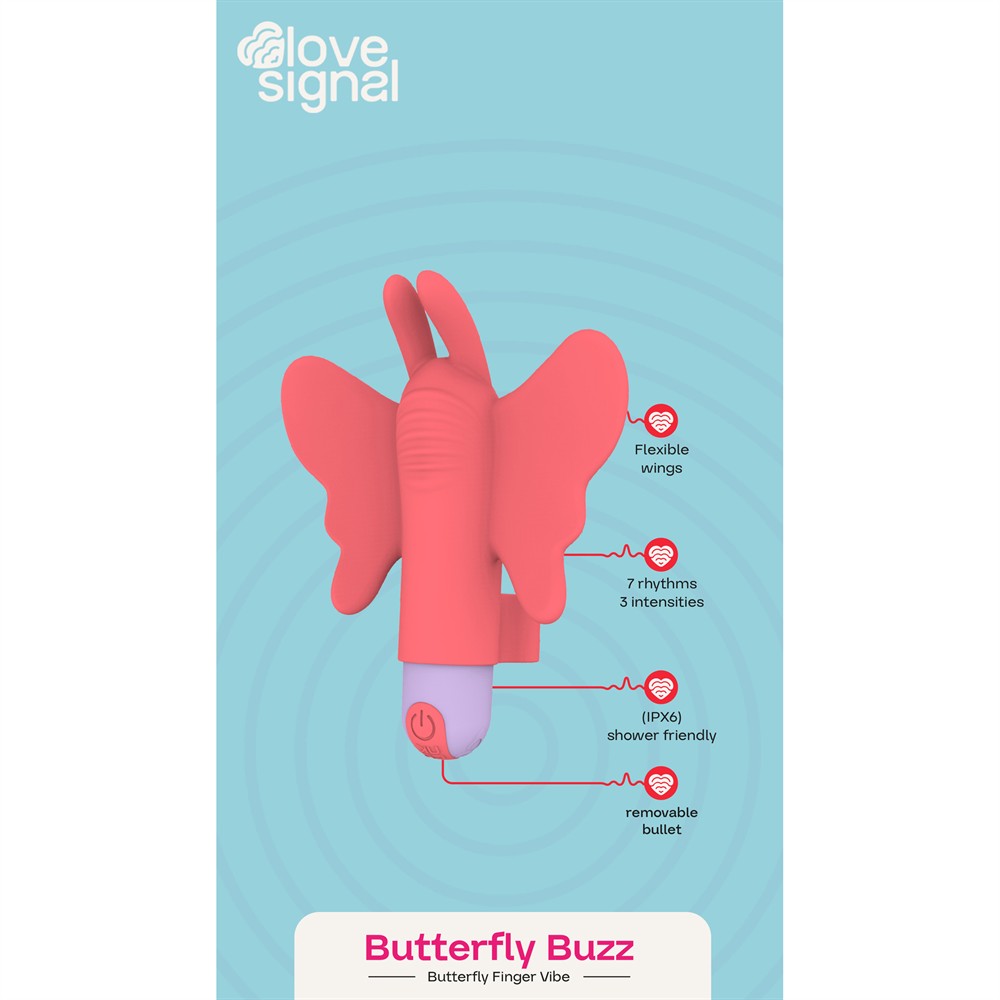 Δονητής δακτύλου Butterfly Buzz LOVE SIGNAL DREAMTOYS