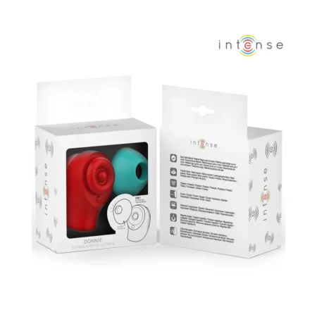 Κλειτοριδικός δονητής INTENSE - DONNIE CLITORAL STIMULATOR RED/GREEN
