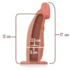 Κούφιο Ομοίωμα Πέους Strap On με ζώνη INTENSE - HOLLOW HARNESS WITH DILDO 18 X 3.5 CM