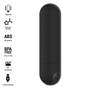 Μίνι δονητής INTENSE - KAREN MINI RECHARGEABLE VIBRATING BULLET BLACK