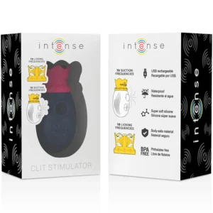 Διεγέρτης κλειτορίδας INTENSE - CLITORIS STIMULATOR 10 SUCTION AND LICKING MODES - BLUE