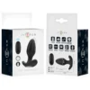 Πρωκτική σφήνα με δόνηση INTENSE - JOEY ANAL PLUG 10 VIBRATIONS BLACK REMOTE CONTROL