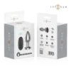 Μεταλλική πρωκτική σφήνα με δόνηση INTENSE - ANAL PLUG 10 VIBRATIONS METAL WITH REMOTE CONTROL L