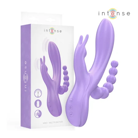 Δονητής INTENSE - MIKO TRIPLE VIBRATOR RABBIT & STIMULATOR & ANAL 7 VIBRATIONS PURPLE