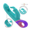 Διπλός δονητής INTENSE - MONICA RABBIT VIBRATOR WITH ROTATING G-SPOT STIMULATOR BLUE