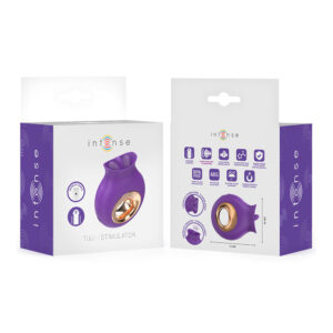 INTENSE - TULI CLITORIS STIMULATOR 9 VIBRATIONS & 9 OSCILLATIONS PURPLE