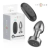 Μεταλλική πρωκτική σφήνα με δόνηση INTENSE - ANAL PLUG 10 VIBRATIONS METAL WITH REMOTE CONTROL S