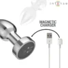 Μεταλλική πρωκτική σφήνα με δόνηση INTENSE - ANAL PLUG 10 VIBRATIONS METAL WITH REMOTE CONTROL S
