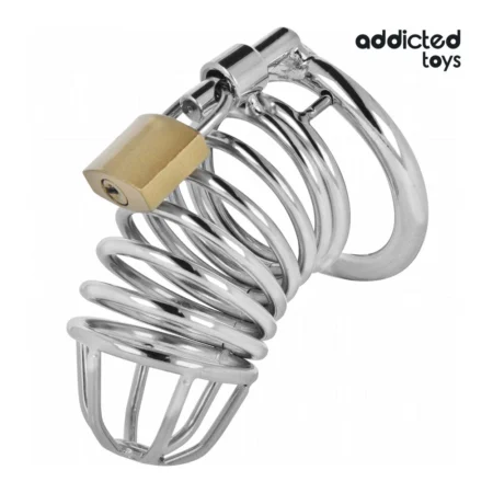 Κλουβί πέους ADDICTED TOYS LOCKED - IRON CELL METAL PENIS CAGE 4.5 CM SIZE M
