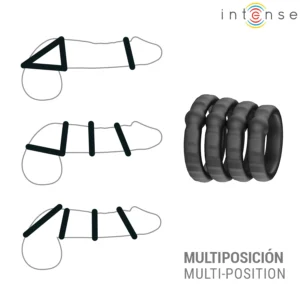 Σετ με 4 δακτυλίους πέους INTENSE - MICHIEL SET OF 4 PENIS RINGS MODEL 10