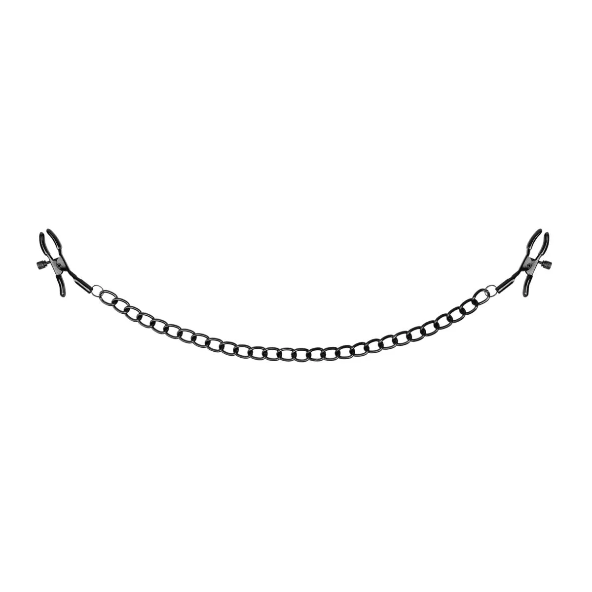 Σφιγκτήρες θηλών Bedroom Fantasies Nipple Clamps with Chain - Black