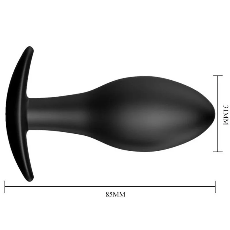 Πρωκτική σφήνα PRETTY LOVE - ANAL PLUG SILICONE ANCHOR 8.5 CM BLACK