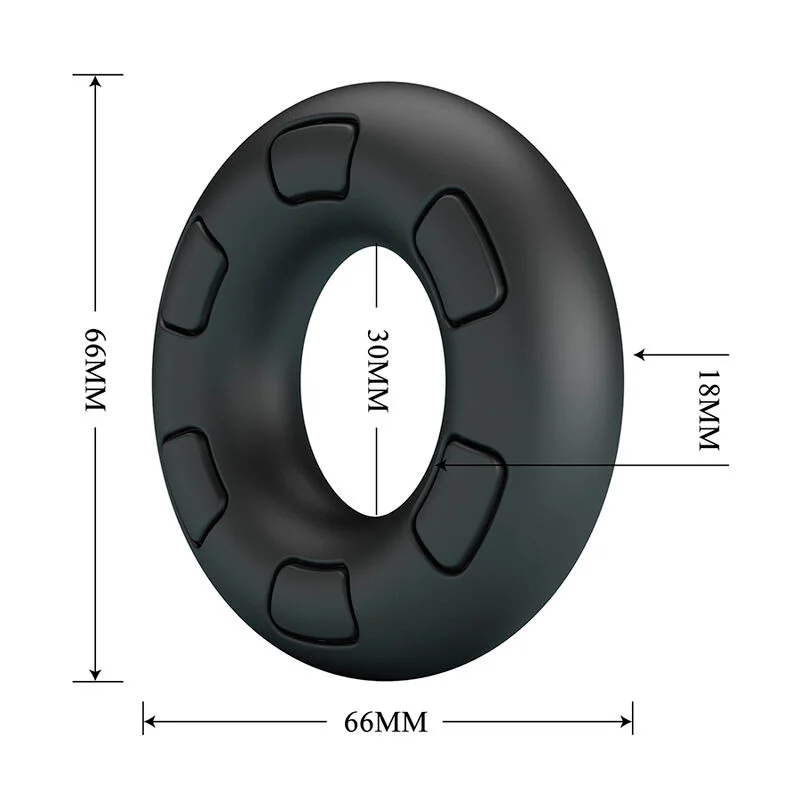 Δακτύλιος πέους CRAZY BULL - BERTRAM SUPER SOFT SILICONE COCK RING BLACK