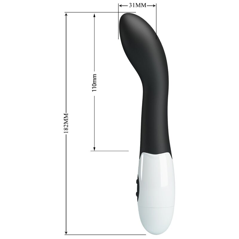 G-spot Δονητής PRETTY LOVE - BISHOP G-SPOT VIBRATOR 30 MODES BLACK