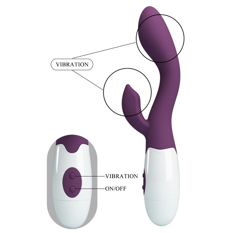 Δονητής PRETTY LOVE BRIGHTY BUNNY VIBE PURPLE - Image 6