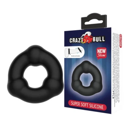 Δακτύλιος πέους CRAZY BULL - SUPER SOFT SILICONE RING WITH NODULES