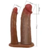 Ζώνη strapon με διπλό dildo PRETTY LOVE - KEAVEN HARNESS BRIEFS UNIVERSAL & COMFORTABLE DOUBLE DILDO