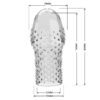 Κάλυμμα πέους PRETTY LOVE - BECKS PENIS SLEEVE GET YOUR PENIS THICKER TRANSPARENT